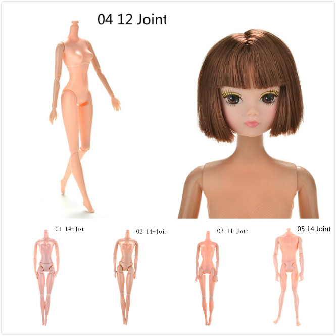 1pc 14 Movable Jointed Body For Barbie's Boyfriend Ken Naked Boy Doll DIY Toys 
