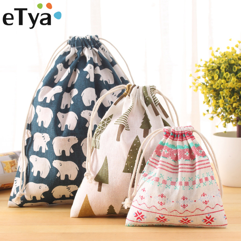 eTya Fashion Portable Drawstring bags Girls Shoes Bags Women