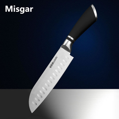 Misgar Free Shipping  Stainless Steel Japanese Style Kitchen Knife Chef Slicing Knife Fruit Vegetable Knives Santoku Knife ► Photo 1/4