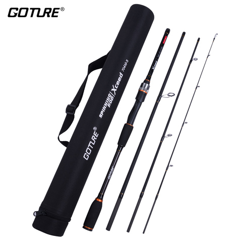Goture Xceed Spinning Casting Carbon Fishing Rod 3.0M 2.7M 2.4M 2.1M 1.98M Light 4 Sections Travel Rods with Portable Bag ► Photo 1/6
