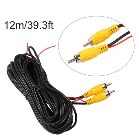 RCA Video Cable 10m 12m 15m For Car Reverse Rear View Camera with Video Trigger Wire Connecting Car Parking Rearview Monitor ► Photo 1/6