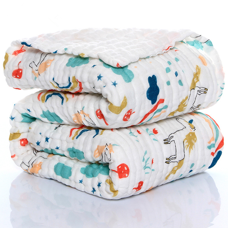 Muslin Baby Blanket Swaddle Cotton Bedding Blankets for Newborn Baby Bath Towel