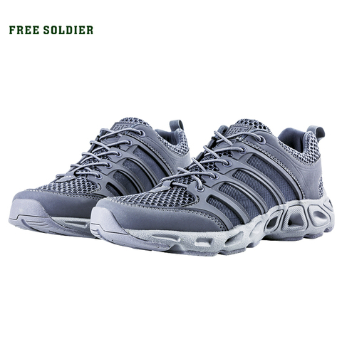 FREE SOLDIER Outdoor Sport Hiking Shoes Tactical Shoes For Men Lightweight Walking Boots Upstream Shoes For Summer ► Photo 1/6