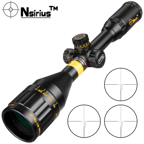 NSIRIUS 3-9X50 AOE Gold Tactical Riflescope Optical Sight Red Green Crosshair llluminate Hunting Rifle Scope ► Photo 1/6