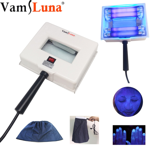 Lamp Skin UV Analyzer Facial Skin Testing Examination Magnifying Analyzer  Machine with Protective Cover Equipment ► Photo 1/6