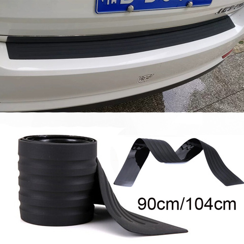 Universal 104*9cm Car Trunk Door Sill Plate Protector Rear Bumper Guard Rubber Mouldings Pad Trim Cover Strip Car Styling ► Photo 1/6