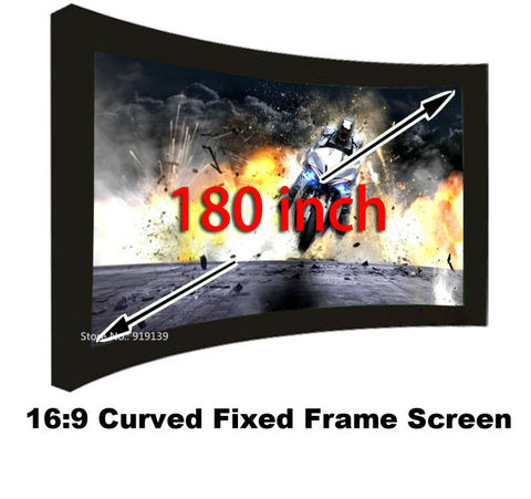 High Quality 3D Projection Screen Fabric 180 Inch Best Choice For Cinema Theater Room Projector Screens 16:9 Fast Shipping ► Photo 1/1