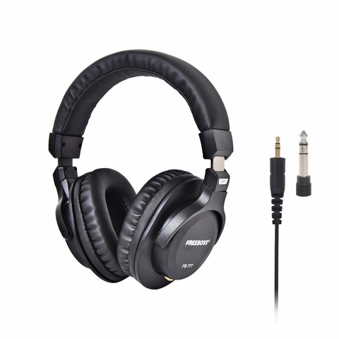 Freeboss FB-777 Over-ear Closed Style 45mm Drivers Single-side Detachable cable 3.5mm Plug 6.35mm Adapter Monitor Headphones ► Photo 1/6