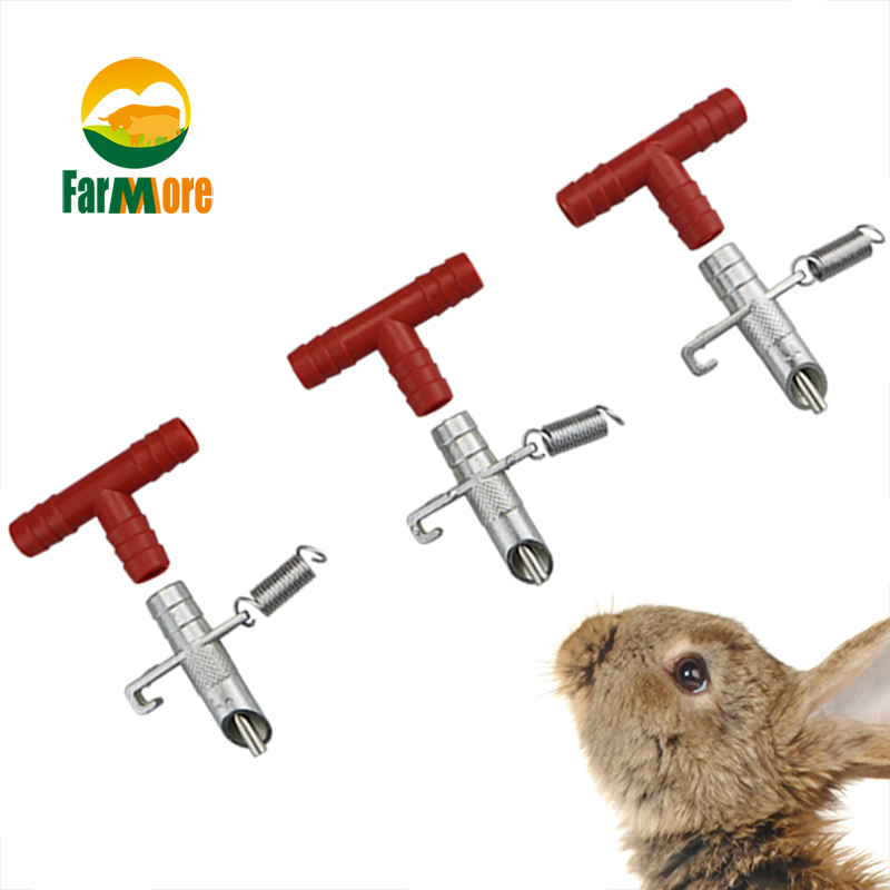 Z Type Automatic Nipple Waterer Feeder Drinker Fit for Rabbit Bunny 20SET 
