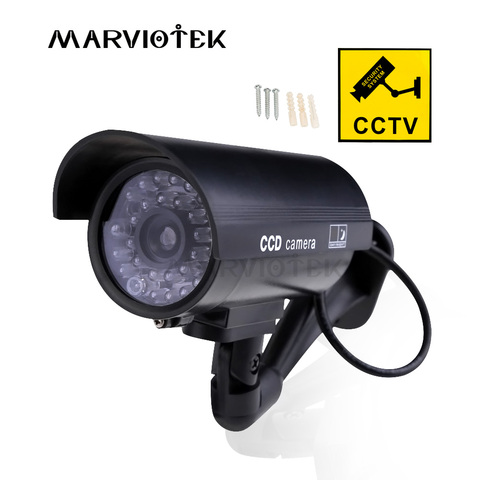 Outdoor Fake Camera Home Security Video Surveillance dummy camera cctv cameras videcam Mini Camera HD battery power Flashing LED ► Photo 1/6