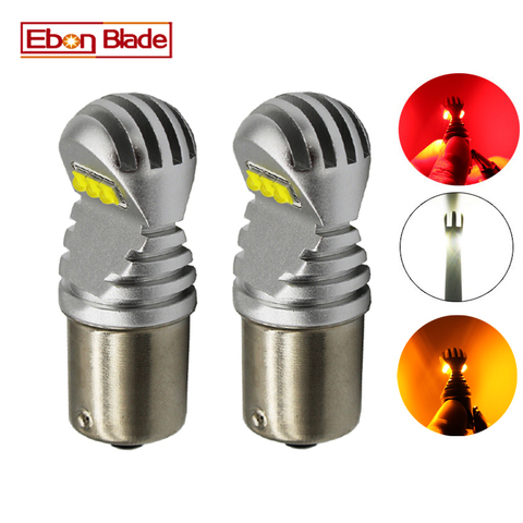 2 X 1156 BA15S P21W 1157 BAY15D P21/5W BAU15S PY21W Car LED Light Canbus Error Free Auto LED Bulb Lamp White Red Amber 12v 24v D ► Photo 1/6