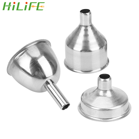 HILIFE for Filling Hip Flask Narrow-Mouth Bottles  Bar Wine Flask Funnel Mini Stainless Steel Small Mouth Funnels ► Photo 1/6