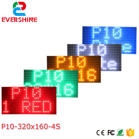 P10 outdoor waterproof single Red White Blue GreenYellow color scrolling program message Sign LED Display Module ► Photo 1/6