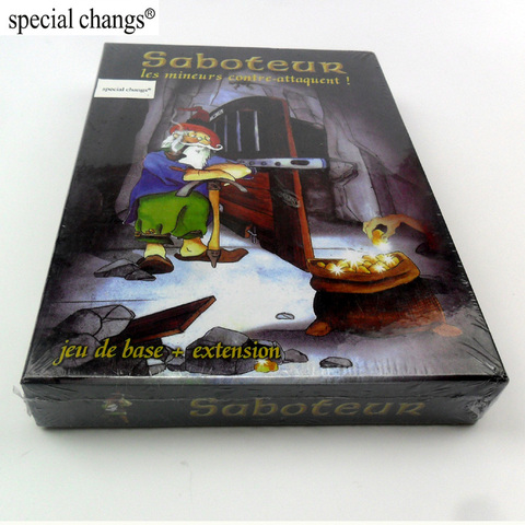 Saboteur 1+2 card game with english instruction jogos de tabuleiro dwarf miner jeu de base+extension board game ► Photo 1/4