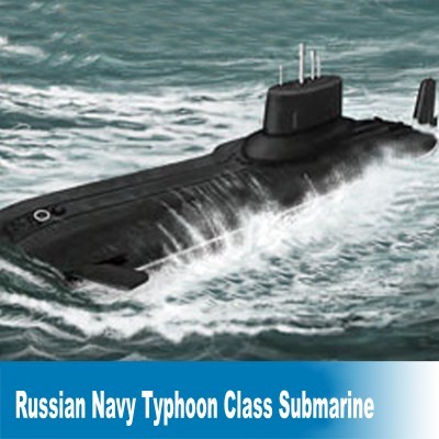 Static Scale Model 1:700 Russian Navy Typhoon Class Submarine Assembly Model Buidling Model Kits Free Shipping ► Photo 1/5