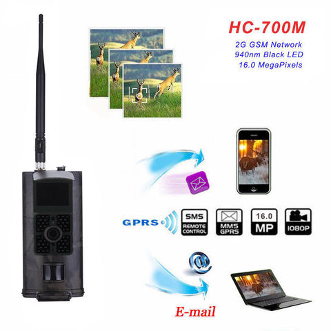 Suntekcam 2G GSM Trail Wild Hunting Camera Traps Photo HC700M 16MP 1080P MMS Infrared Night Vision  Video Cameras Surveillance ► Photo 1/6