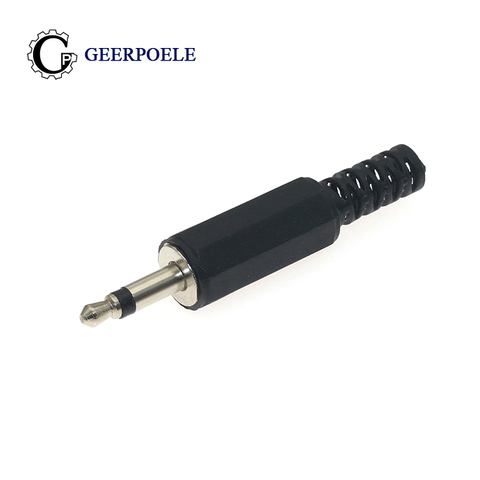10 pcs/lot 3.5mm-2 Two-core mono Audio Connectors Electric Male Jack Plug Wire Terminals Adapter ► Photo 1/4