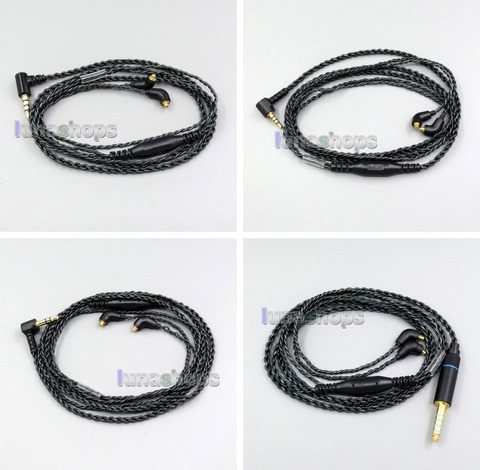 LN006057 45ohm 3.5mm 2.5mm Balanced Silver Foiled Earphone Cable For Etymotic ER4SR ER4XR ER3XR ER3SE ER2XR ER2SE ► Photo 1/6