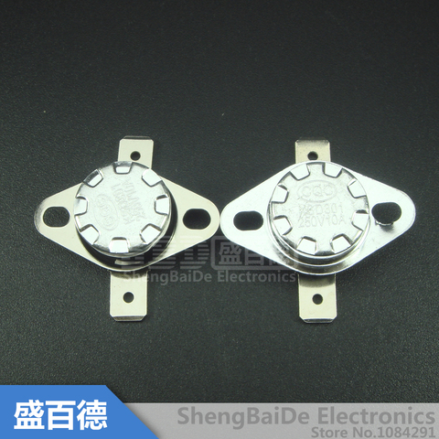 5pcs/lot KSD301 10A250V 40-110 Degrees C (N.O.) Normally Open Temperature Switch Thermostat ► Photo 1/4