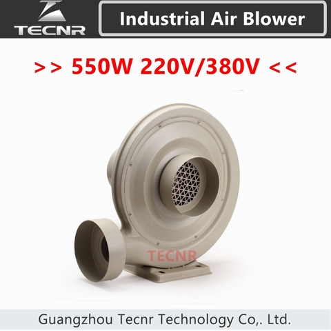 TECNR 550W 220V 380V Exhaust Fan Air Blower Centrifugal For CNC Laser machine industrial  Low Noise Medium Pressure ► Photo 1/1