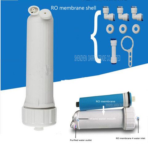 1PC Water Filter 1812 RO Membrane Housing +50gpd Vontron RO Membrane +Reverse Osmosis Water Filter System some of Parts ► Photo 1/1