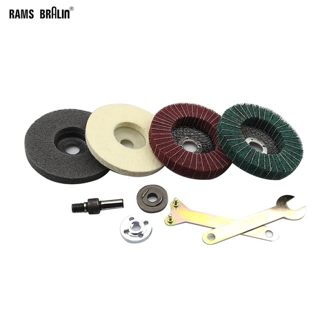 Stainless Steel Aluminium Grinding Polishing Kit fit for Drill DIY Angle Grinder Bulgarian Flap Disc ► Photo 1/4