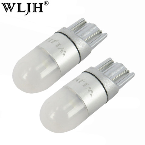 WLJH 2x 6000K White Car Light T10 W5W Led Wedge Bulb 3030 1SMD Auto Dome Reading Parking Lights Sidemarker Sidelight Lamp Bulbs ► Photo 1/6