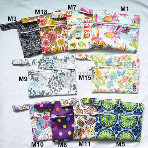 [Sigzagor] 1 Small Mini Wet Bag  Reusable for Mama Cloth Sanitary Menstrual Maternity Pad Tampon Cup Bib ► Photo 1/6