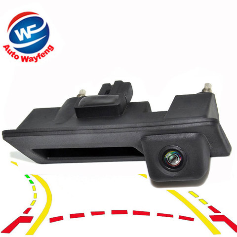 600Line CCD Dynamic Trajectory Trunk handle Rear View Camera For VW Passat/Tiguan/Golf/Touran/Jetta/Touareg/MAGOTAN Superb Cam ► Photo 1/6