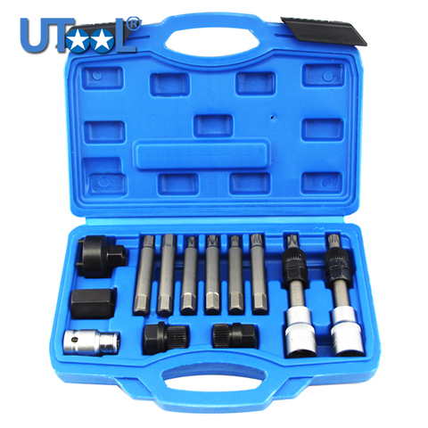 13 Pcs Alternator Freewheel Pulley Removal Engine Auto Tool Set For Mercedes Benz BMW ► Photo 1/1