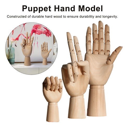 12&10&7 Inches Tall Wooden Hand Drawing Sketch Mannequin Model
