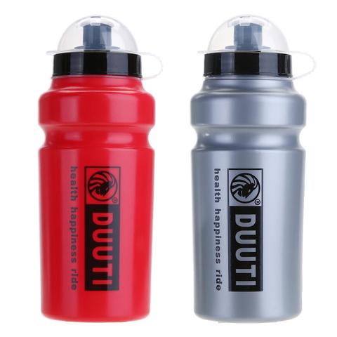 500ML Bike Water Bottle Bicycle Portable Kettle Water Bottle Plastic Outdoor Sports Mountain Bike Cycling Accessories Red Grey ► Photo 1/6