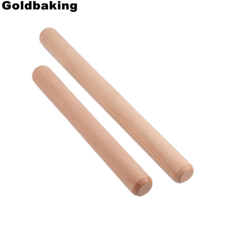 Goldbaking Wood Rolling Pin Dough Roller Classic for Baking Pie Pizza 20/28cm ► Photo 1/6