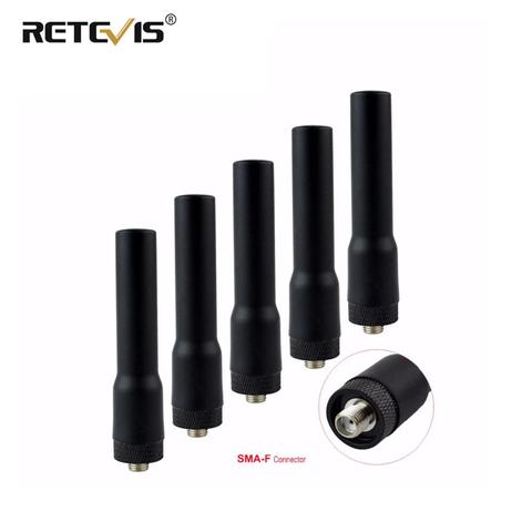 5pcs New Retevis RT20 SMA-F Female Antenna VHF UHF For Baofeng UV5R 888S For Kenwood For Retevis RT5R H777 RT5 Accessories C9004 ► Photo 1/6