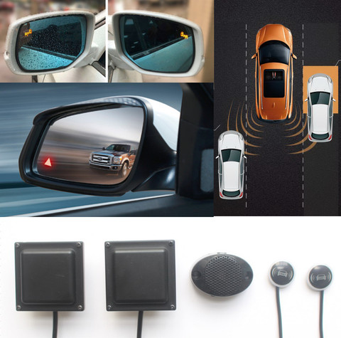 Car Pickup BSD BSM Blind Spot Detection system 24GHZ Microwave Radar Sensor BSA Auto Monitoring Mirror light alarm ► Photo 1/6