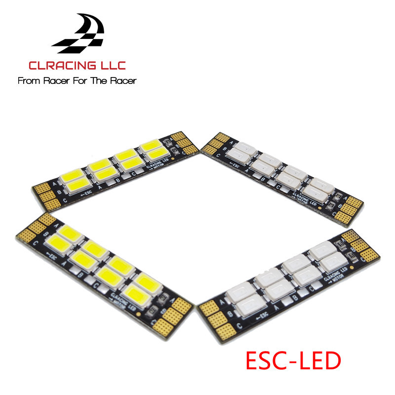 4 PCS CLRACING Frame Arm LED Board Light 6 Bits 25mm 3-6S For RC Drone FPV Racin