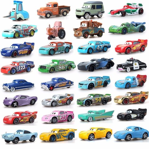 Disney Pixar Cars 2 3 Lightning 39 Style Mcqueen Mater Jackson Storm Ramirez 1:55 Diecast Vehicle Metal Alloy Boy Kid Toys Gift ► Photo 1/6