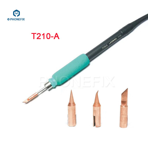 PHONEFIX Original JBC T210 Soldering Iron Tip T-SK T-I T-IS Straight/Angle/Knife Replaceable Weld Tip for Phone Motherboard Weld ► Photo 1/5
