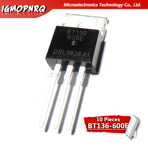 10PCS BT136-600E BT137-600E BT138-600E BT139-600E BT139-800E LM317T IRF3205 Transistor TO-220 TO220 BT136-600 BT137-600 ► Photo 1/5