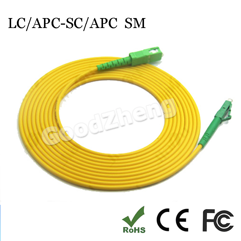 SM SX PVC 3mm 15 M Fiber Optic Jumper Cable SC/APC-SC/APC Fiber Optic Patch Cord 