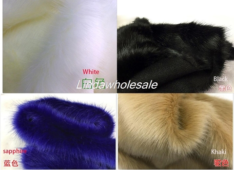 Quality pile 3-3.5cm imitation fox fur,faux fur fabric clothing  collar fur Carpet Materials,160cmX45cm(half yard)/pcs ► Photo 1/5