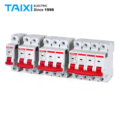 6KA MCB C65N-63 Miniature Circuit Breakers with Indication 1P 2Pole 3P 4P 6000A Breaking Can be customized DC 500V 30A 60A ► Photo 1/6