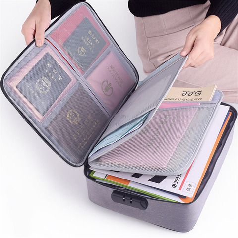 Large Capacity Document File Bag Case Waterproof Document Bag Organizer Papers Storage Pouch Credential Bag Diploma Storage File ► Photo 1/6