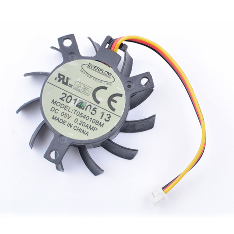 Original T054010BM 5V 0.20A diameter 57mm hole distance 41mm graphics card heat sink cooling fan ► Photo 1/1