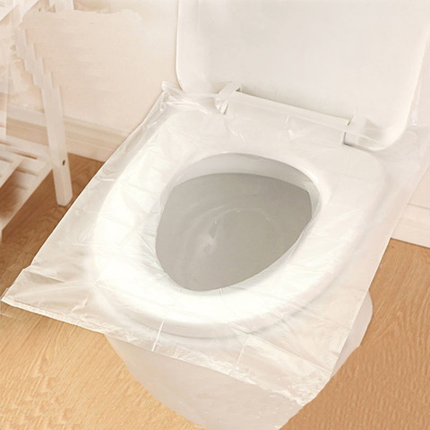50Pcs Disposable Toilet Seat Cover Mat 100% Waterproof Toilet Seat Pad For Home Travel/Camping Bathroom Accessiories ► Photo 1/6
