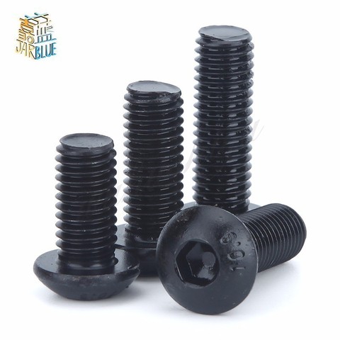 M2 M2.5 M3 M4 M5 M6 M8 M10 grade 10.9 class black oxide ISO7380 alloy steel button head hexagon socket screw ► Photo 1/3