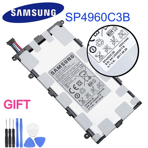 Samsung Original Tablet Battery SP4960C3B For Samsung GALAXY Tab 7.0 Plus P3110 P3100 P6200 P6210 Tablet Battery 4000mAh ► Photo 1/4