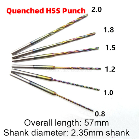 1Pcs 2.35MM Shank Quenched Twist Drill Bit Auger-drill Head Amber Drilling Punch Needle Hardened Bits Power Tools Accessories ► Photo 1/4