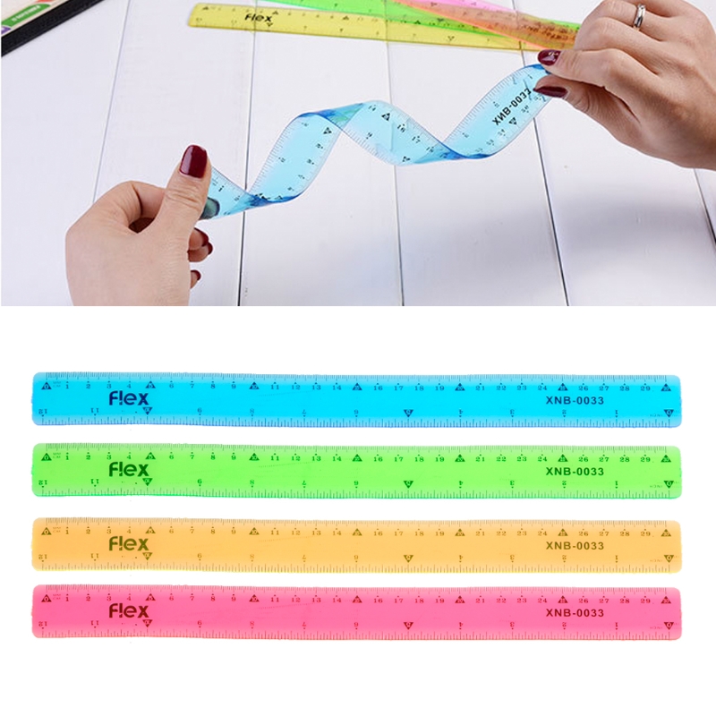 Soft Ruler Flexible Ruler Tape Measure 15cm Straight Ruler Office School Sup ES 