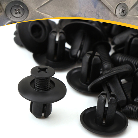 40pcs 8mm Car Plastic Screw fasteners for HYUNDAI IX35 Solaris For Skoda Opel Mokka  kia sportage for audi a4 b8 volvo ► Photo 1/4